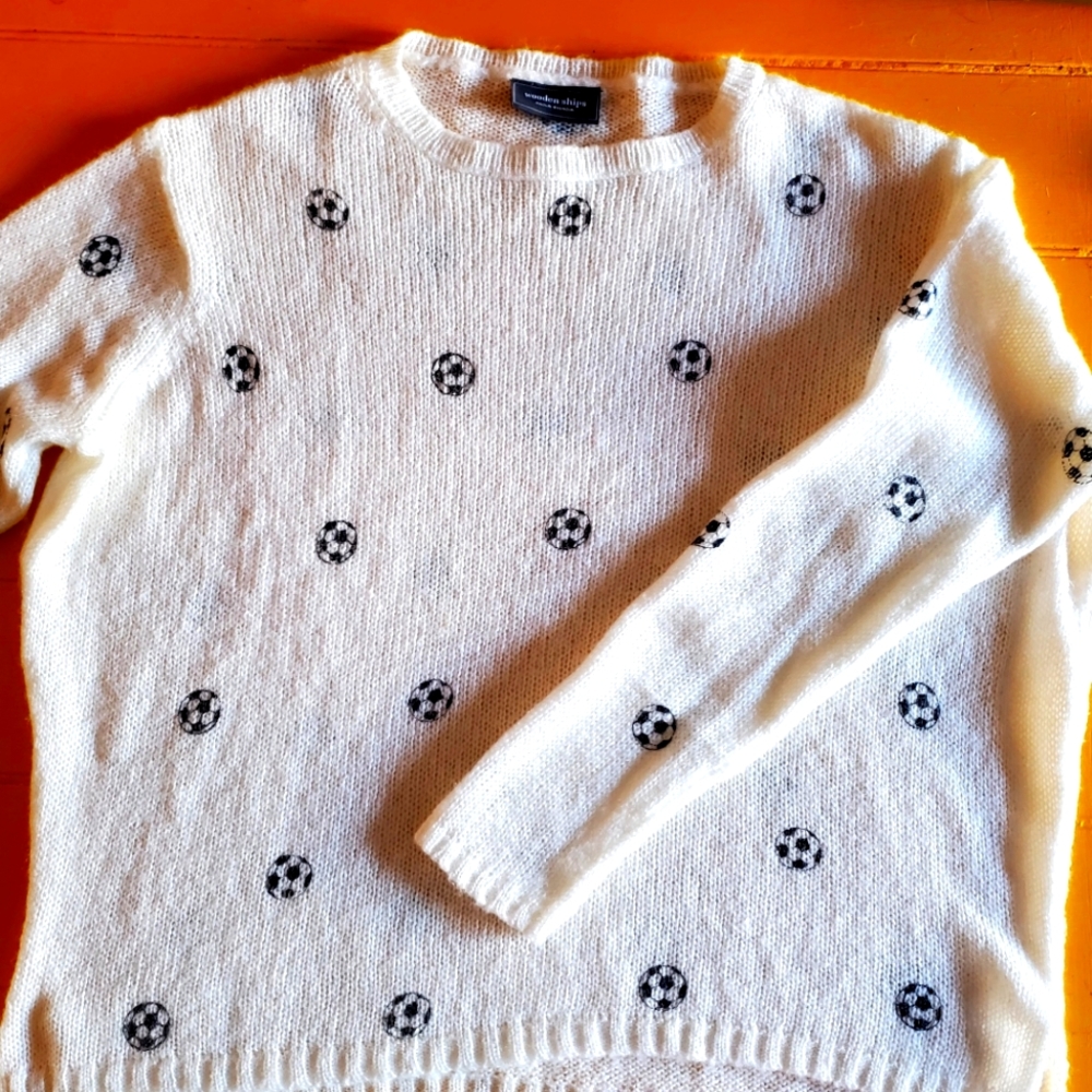 Wooden Ships soccer ball sweater!!